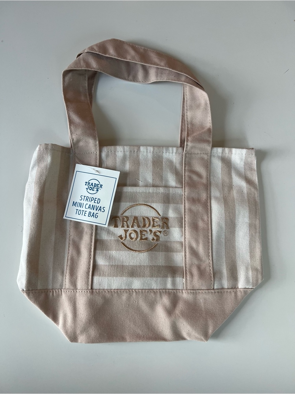 VIRAL Trader Joe’s mini tote - TAN